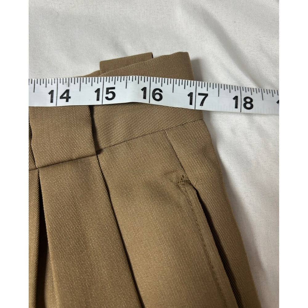 Vintage Bachrach Mens Brown Pleated Wool Dress Pants Made in USA Trousers 34x32 - Picture 14 of 16
